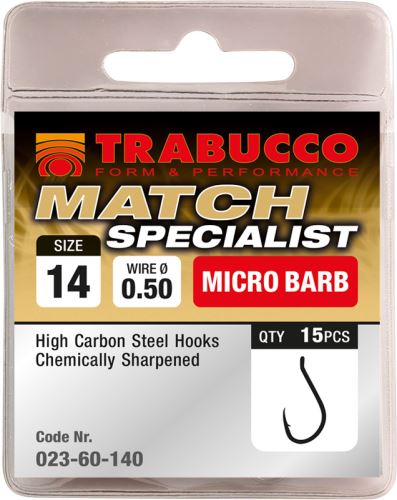 Trabucco háčky Match Specialist 15ks