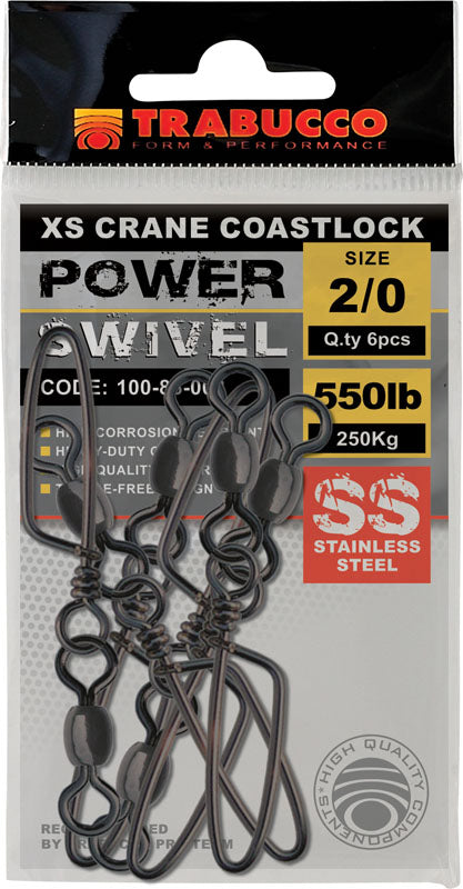 Trabucco karabinka XS Crane Coast Lock Power Swivel 250kg
