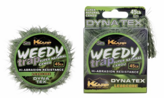 K-KARP šňůrka DT WEEDY-TRAP LEADCORE Natural 5m 45lb