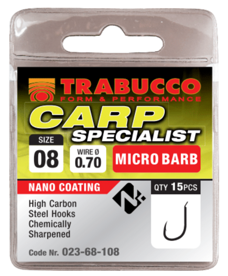 Načtěte obrázek do galerijního prohlížeče, Trabucco háčky Carp Specialist Micro Barb 15ks
