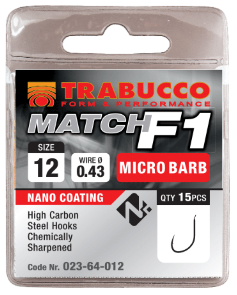 Načtěte obrázek do galerijního prohlížeče, Trabucco háčky F1 Match Micro Barb 15ks
