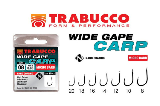 Trabucco háčky Wide Gape Carp Micro Barb