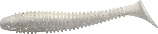 R.T.W. RIBBED SWING SHAD *9.5cm*WHT GHOST*5bx7pcs