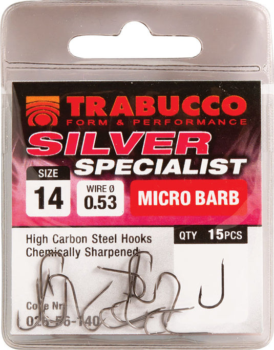 Trabucco háčky Silver Specialist 15ks